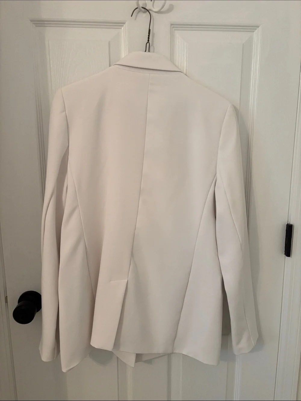 Tailored Cream Single-Button Blazer for Women